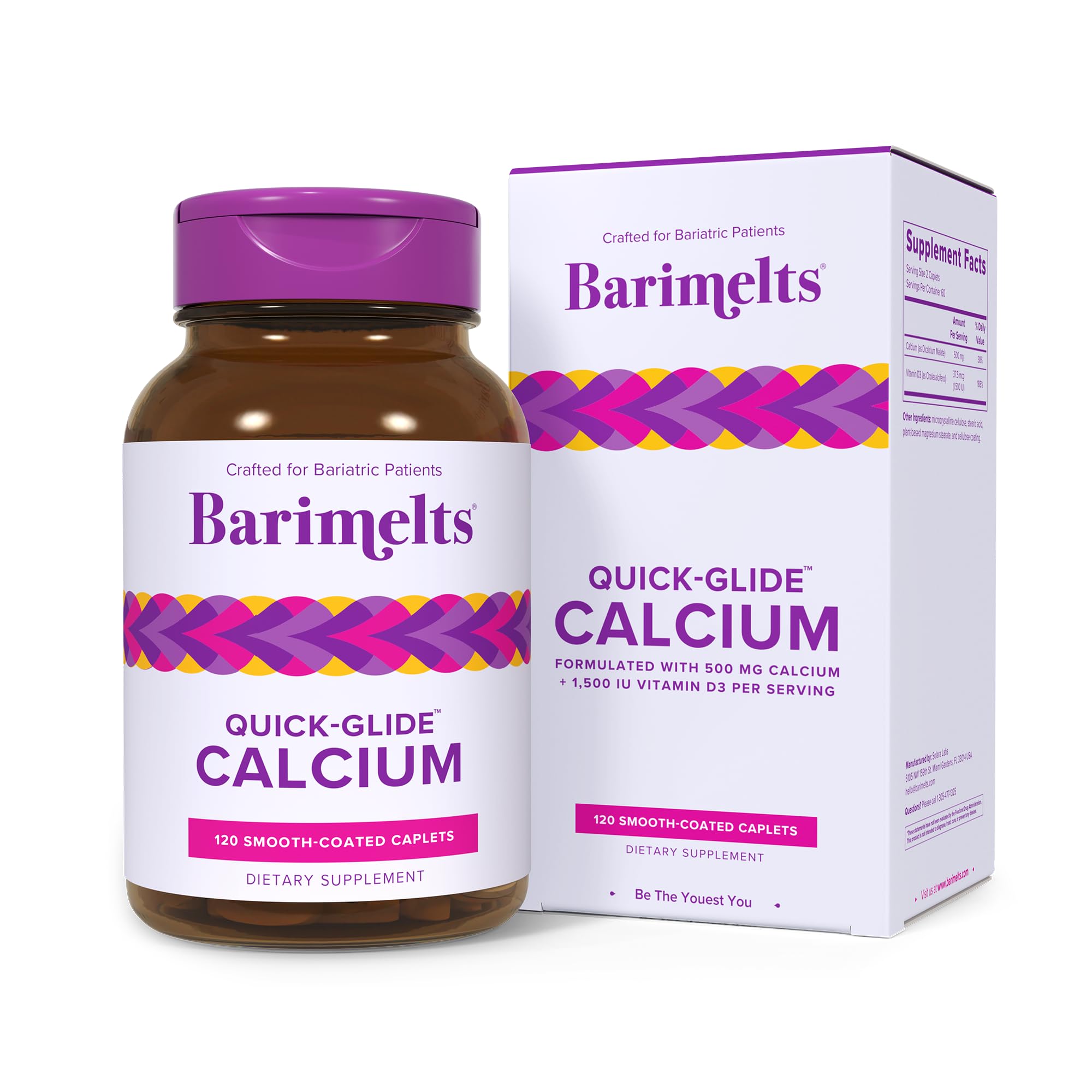 Suplementos De Calcio Barimelts Quick-glide™ 120 Comprimidos - Venta Internacional.