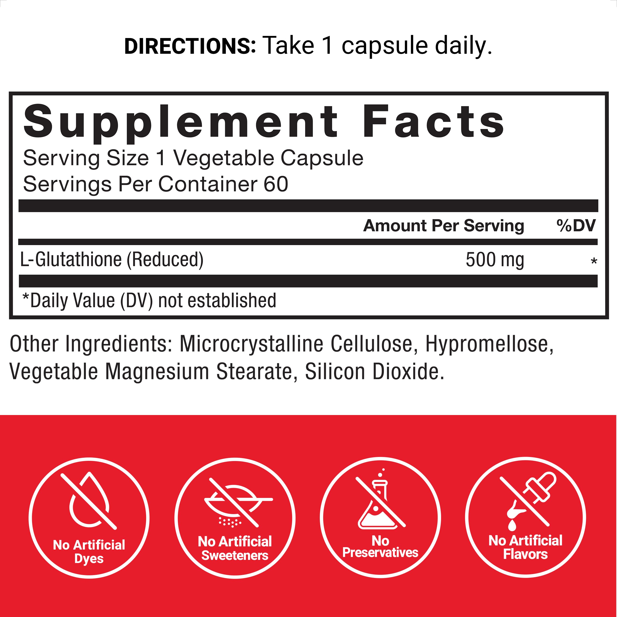 Foto 5 pulgar | Suplemento De Glutatión Force Factor 500 Mg 60 Cápsulas - Venta Internacional.