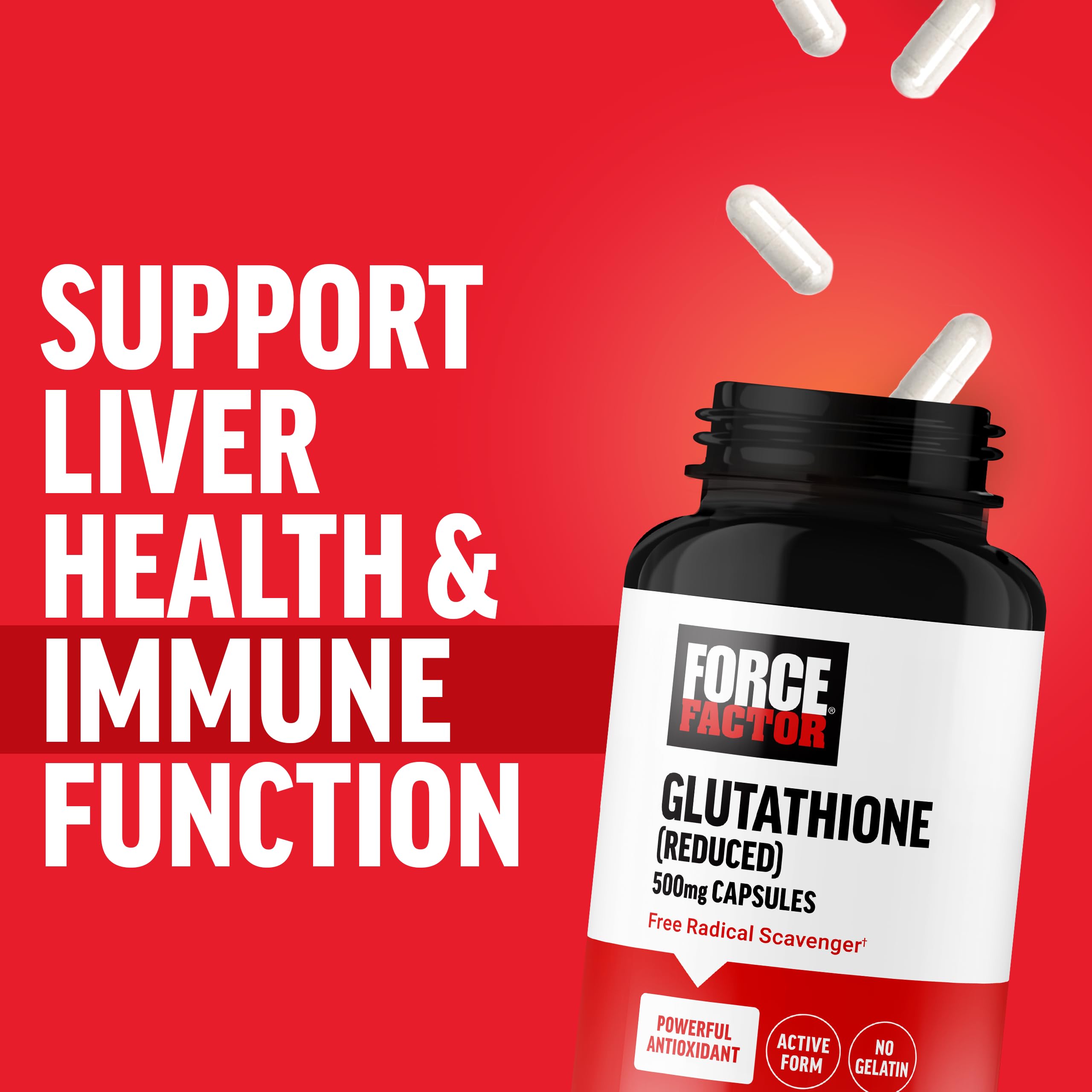 Foto 6 pulgar | Suplemento De Glutatión Force Factor 500 Mg 60 Cápsulas - Venta Internacional.