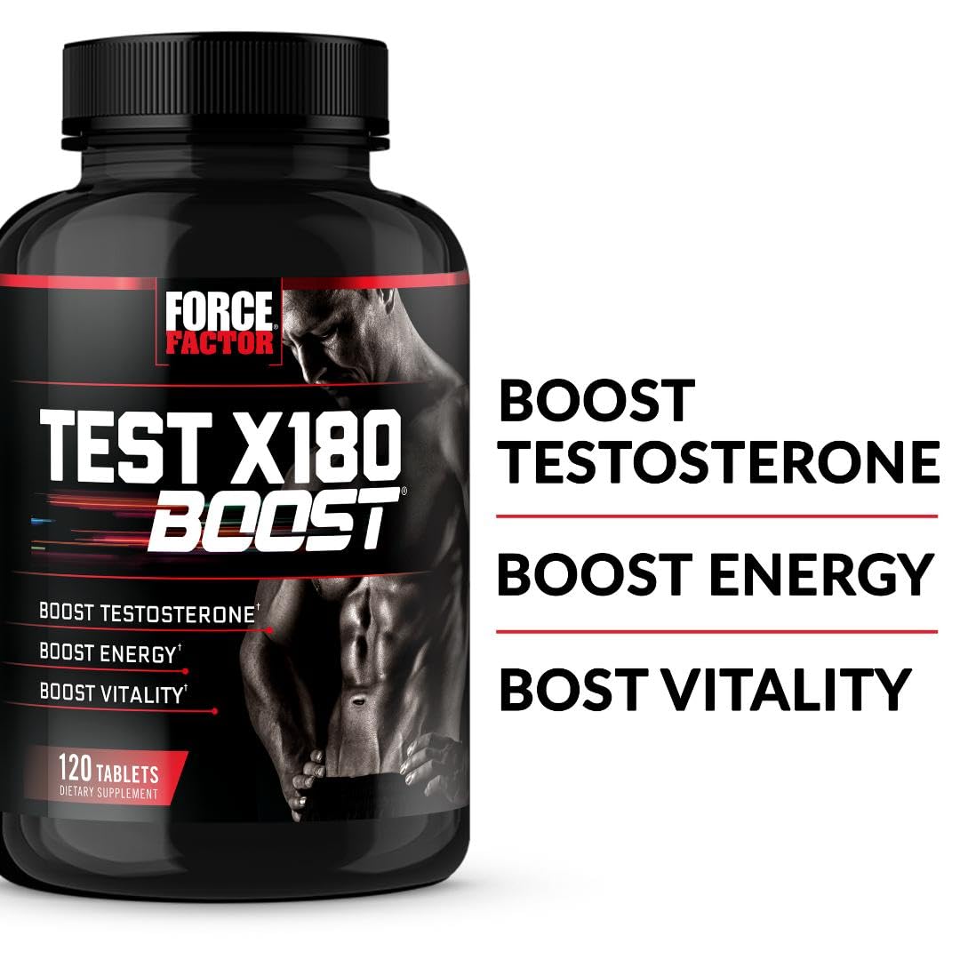 Foto 4 pulgar | Testosterone Booster Force Factor Test X180 Boost 120 Tabletas - Venta Internacional.
