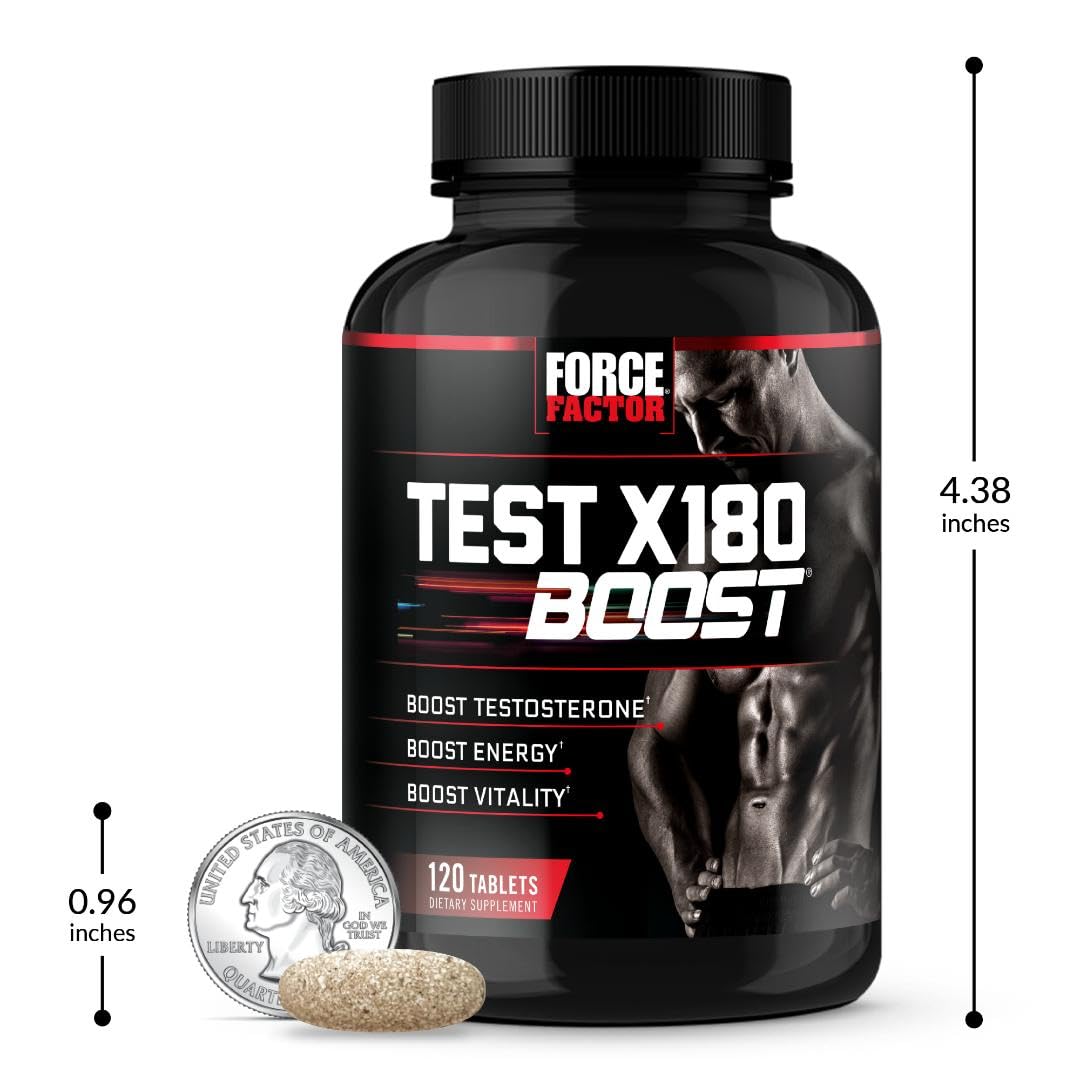 Foto 7 pulgar | Testosterone Booster Force Factor Test X180 Boost 120 Tabletas - Venta Internacional.