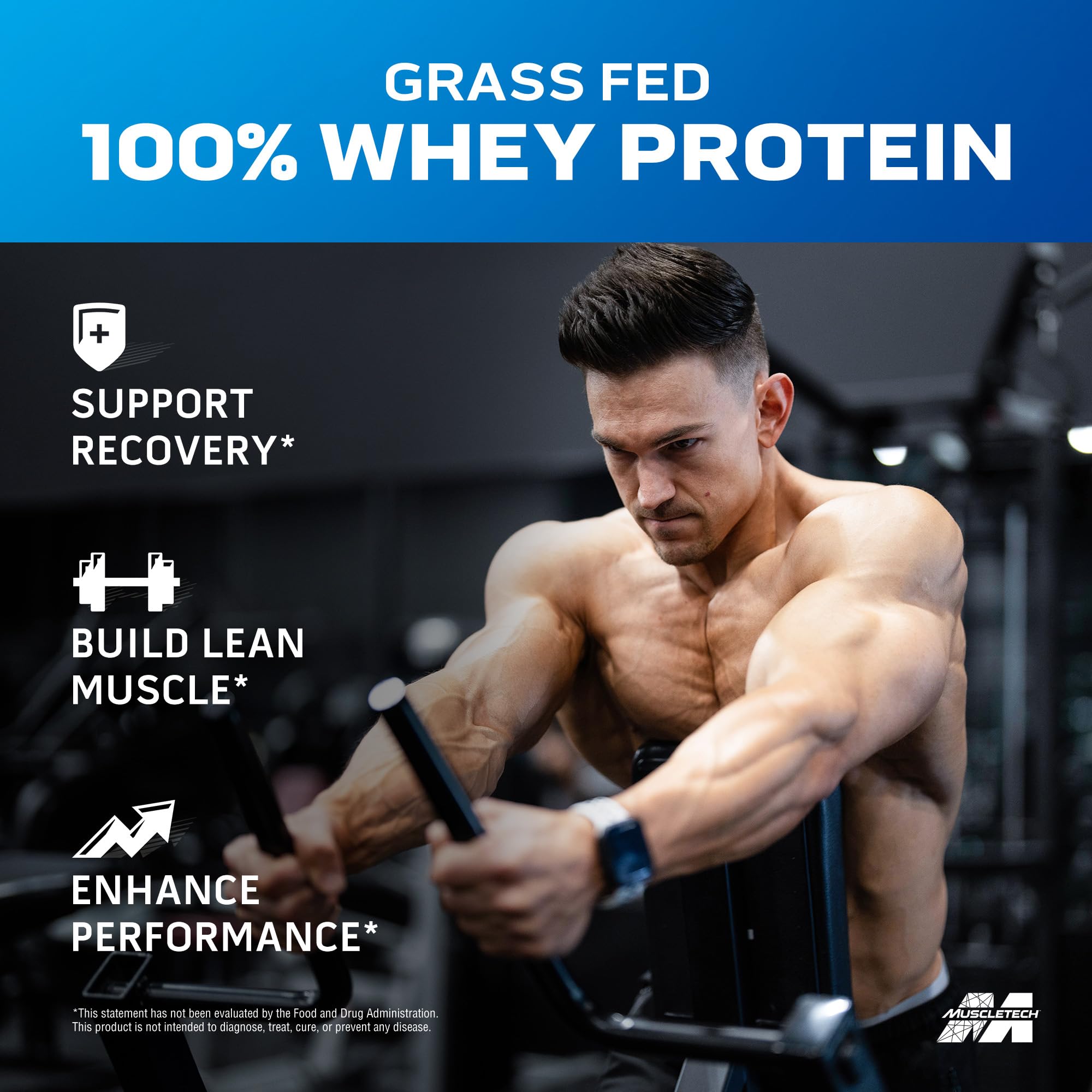 Foto 3 pulgar | Proteína De Suero En Polvo Muscletech Triple Chocolate Alimentado Con Pasto, 800 G - Venta Internacional.