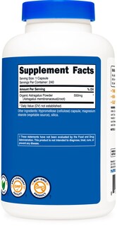 Foto 4 | Suplemento Nutricost, Cápsulas De Astrágalo, 550 Mg, 240 Cápsulas - Venta Internacional.