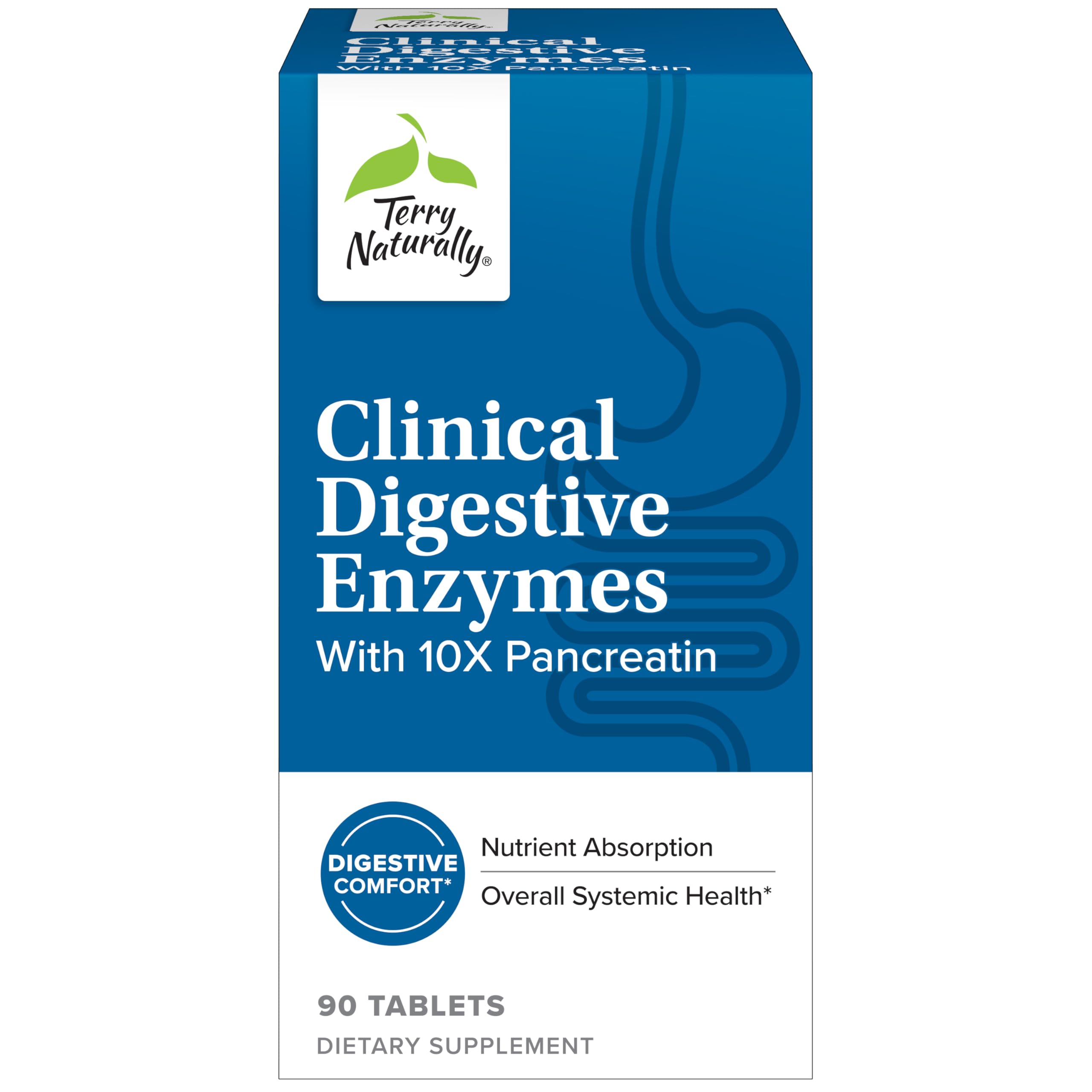 Foto 1 | Enzima Digestiva Terry Naturally Clinical 90 Comprimidos - Venta Internacional.