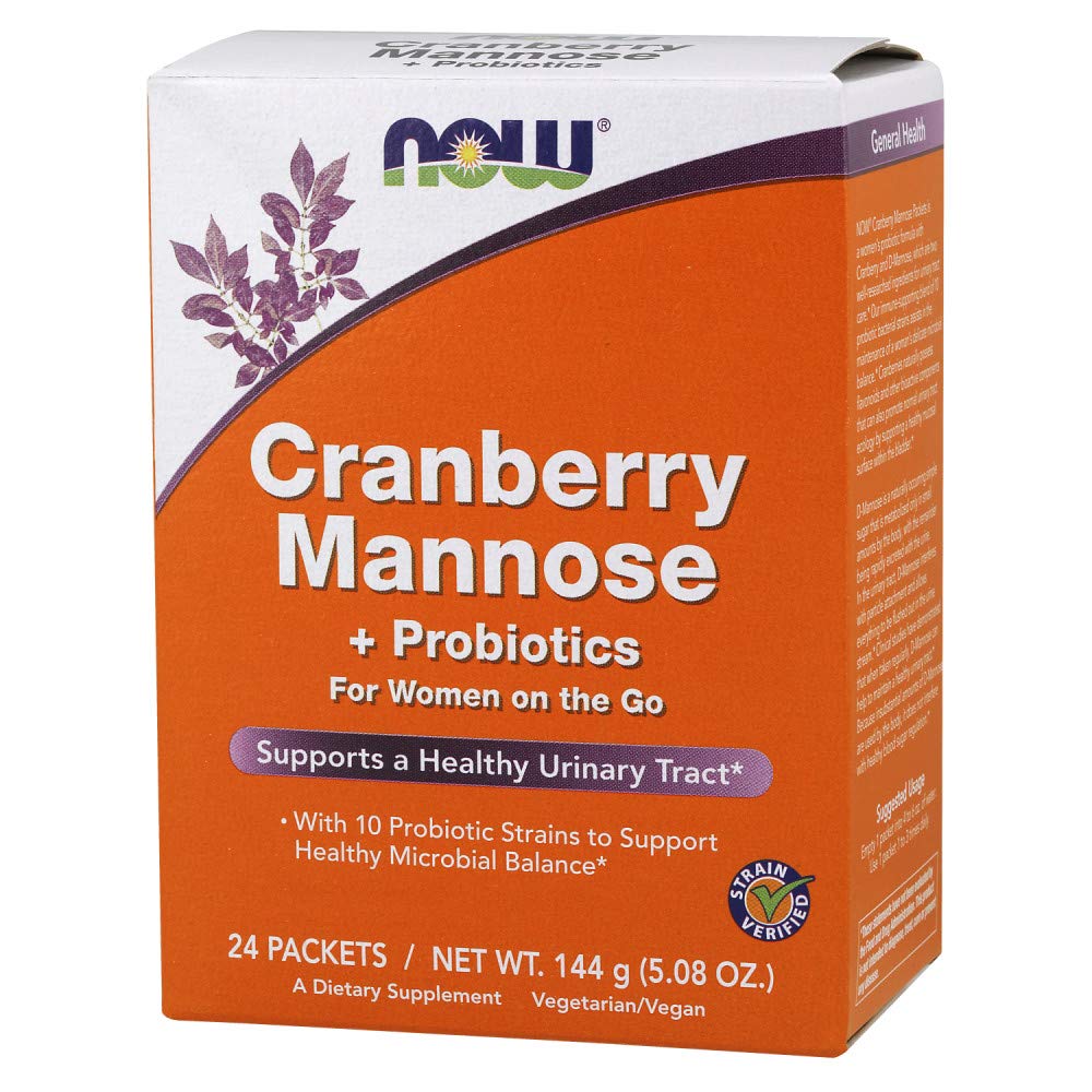 Foto 5 | Suplementos Now, Manosa De Arándano Y Probióticos, 24 Unidades - Venta Internacional.