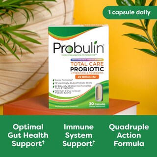 Foto 2 | Suplemento Probulin Total Care, 20 Mil Millones De Cfu, 30 Cápsulas Veganas - Venta Internacional.