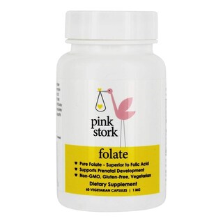 Foto 1 | Suplemento Pink Stork Folate Prenatal 1000 Mcg 60 Cápsulas - Venta Internacional.