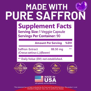 Foto 3 | Suplementos Kwala Nutrition Extracto De Azafrán 88,5 Mg 90 Cápsulas - Venta Internacional.