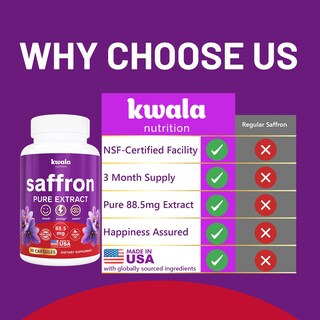 Foto 6 | Suplementos Kwala Nutrition Extracto De Azafrán 88,5 Mg 90 Cápsulas - Venta Internacional.