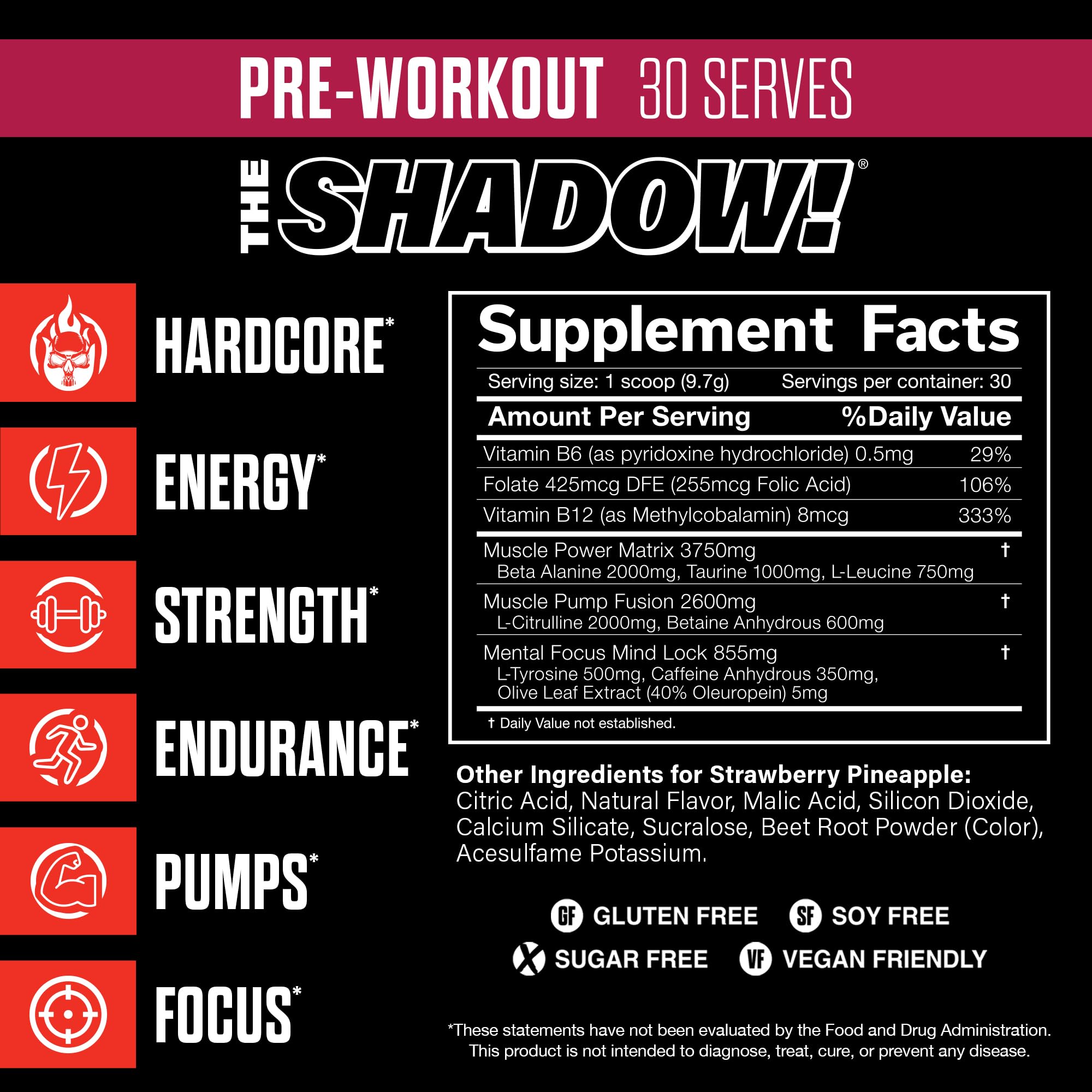 Foto 3 pulgar | Preworkout Jnx Sports ¡la Sombra! 350 Mg De Cafeína Y Fresa - Venta Internacional.
