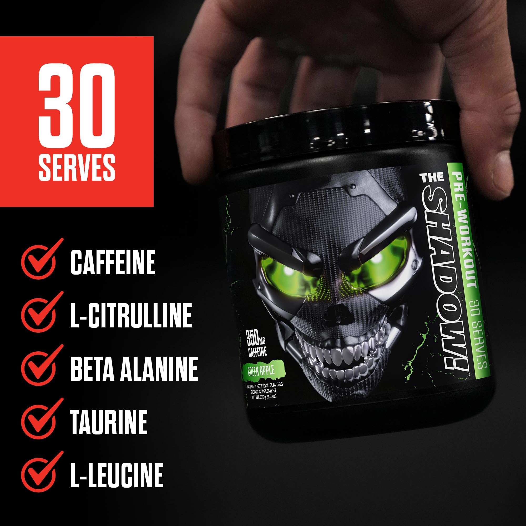 Foto 7 pulgar | Preworkout Jnx Sports ¡la Sombra! 350 Mg De Cafeína Y Fresa - Venta Internacional.