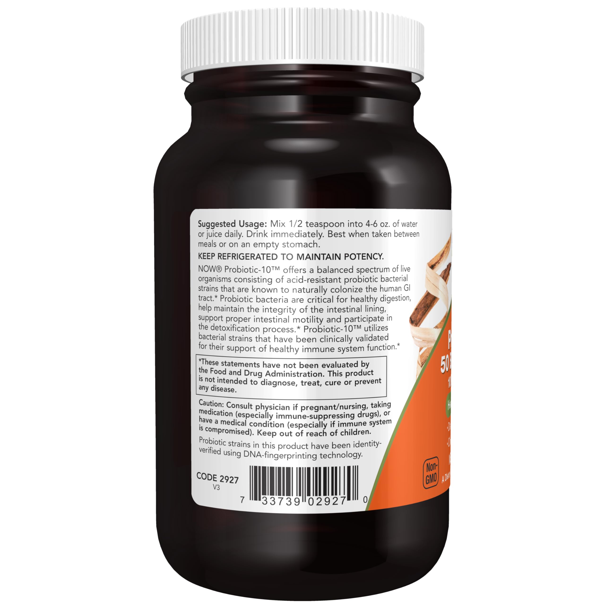Foto 4 pulgar | Suplemento En Polvo Probiotic-10™ De Now Foods, 50 Mil Millones De 60 Ml - Venta Internacional.