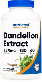 Foto 1 | Suplemento Nutricost Extracto De Diente De León 1575 Mg 180 Cápsulas - Venta Internacional.