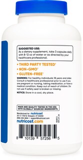 Foto 4 | Suplemento Nutricost Extracto De Diente De León 1575 Mg 180 Cápsulas - Venta Internacional.