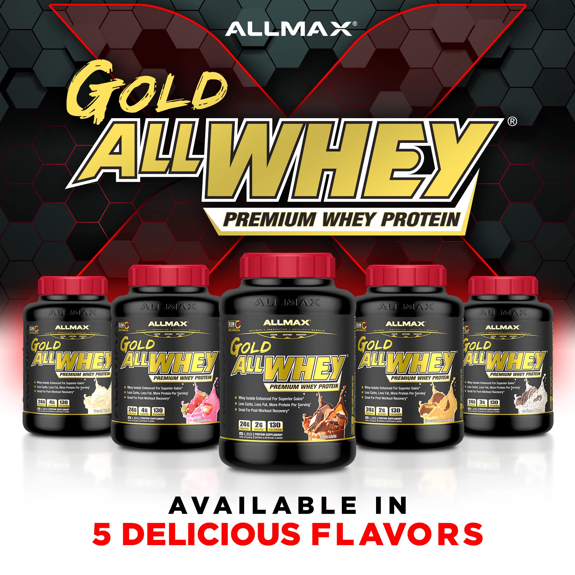Foto 7 pulgar | Proteína En Polvo Allmax Gold Allwhey Chocolate 907 G - Venta Internacional.