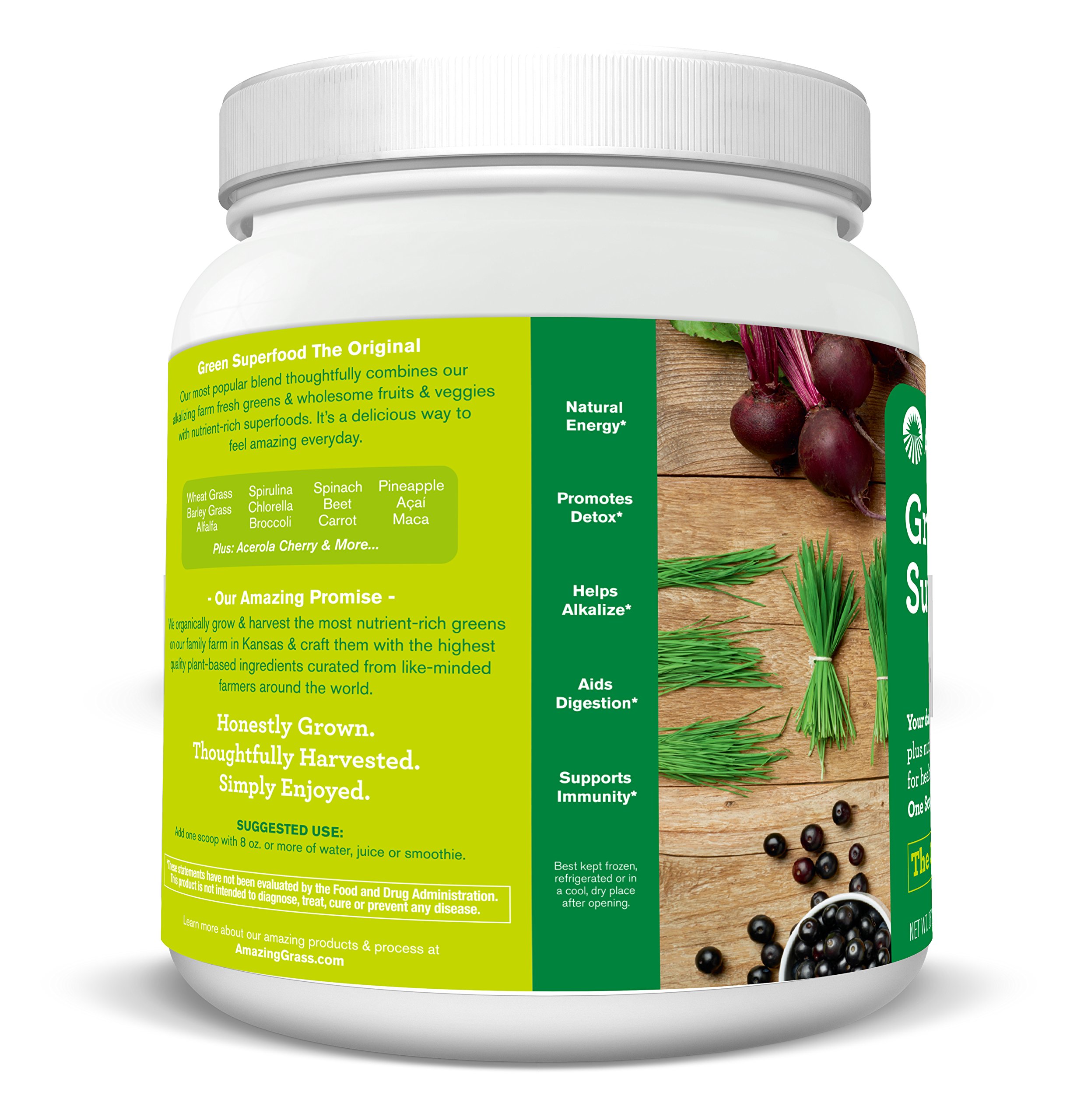 Foto 3 pulgar | Suplemento Amazing Grass Green Superfood Original De 800 Ml - Venta Internacional.