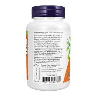 Foto 3 | Suplemento Now Foods Tart Cherry 500 Mg 90 Cápsulas Vegetarianas - Venta Internacional.