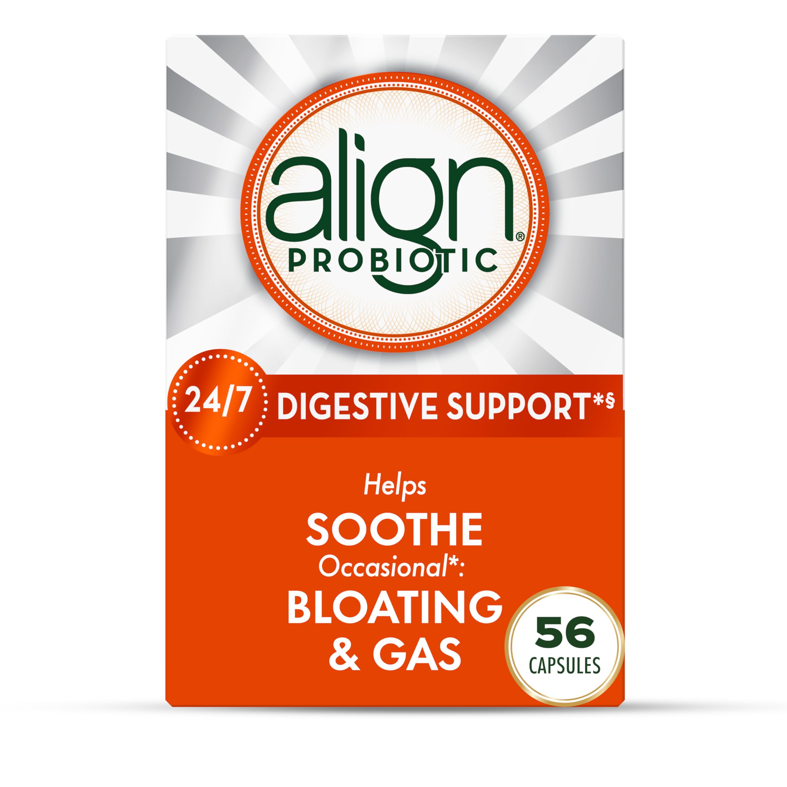 Suplemento Probiótico Align Probiotic 56 Cápsulas Para Adultos - Venta Internacional.