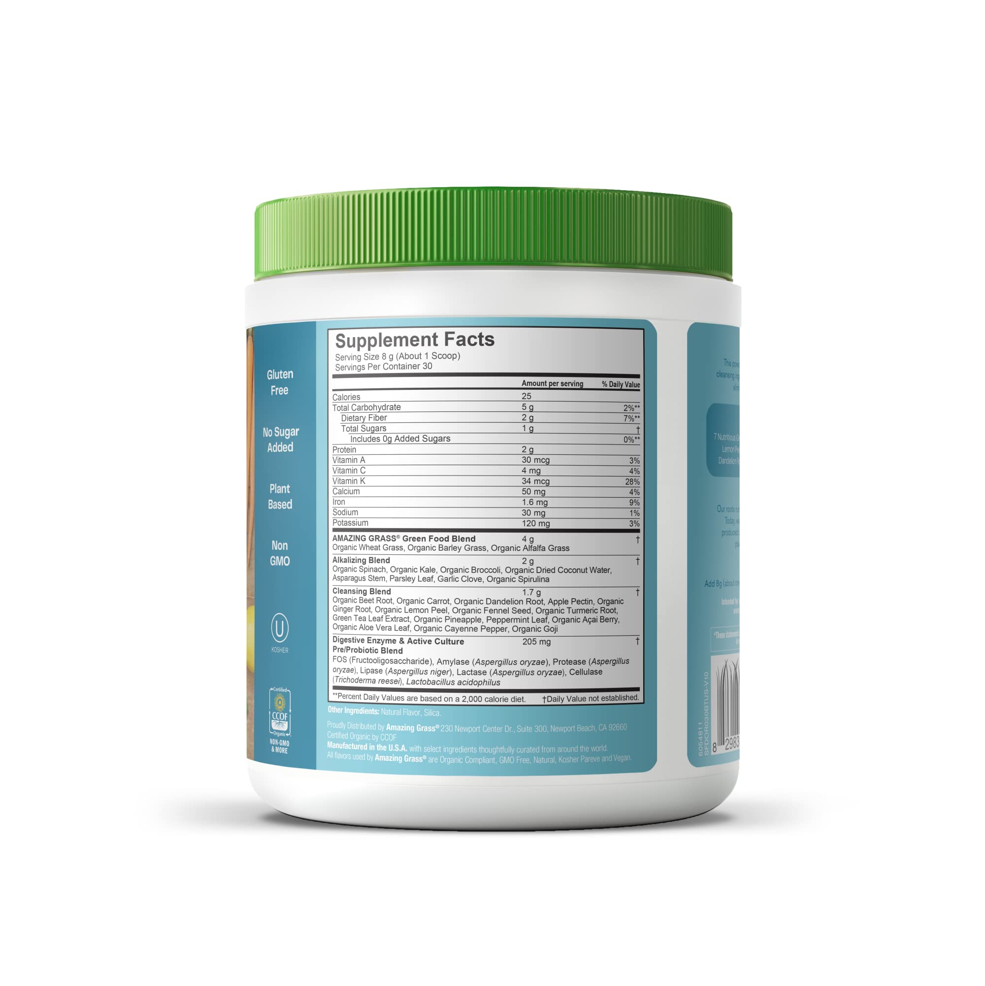 Foto 2 | Suplemento De Amazing Grass Greens, Superalimento Alcalinizante Y Desintoxicante - Venta Internacional.