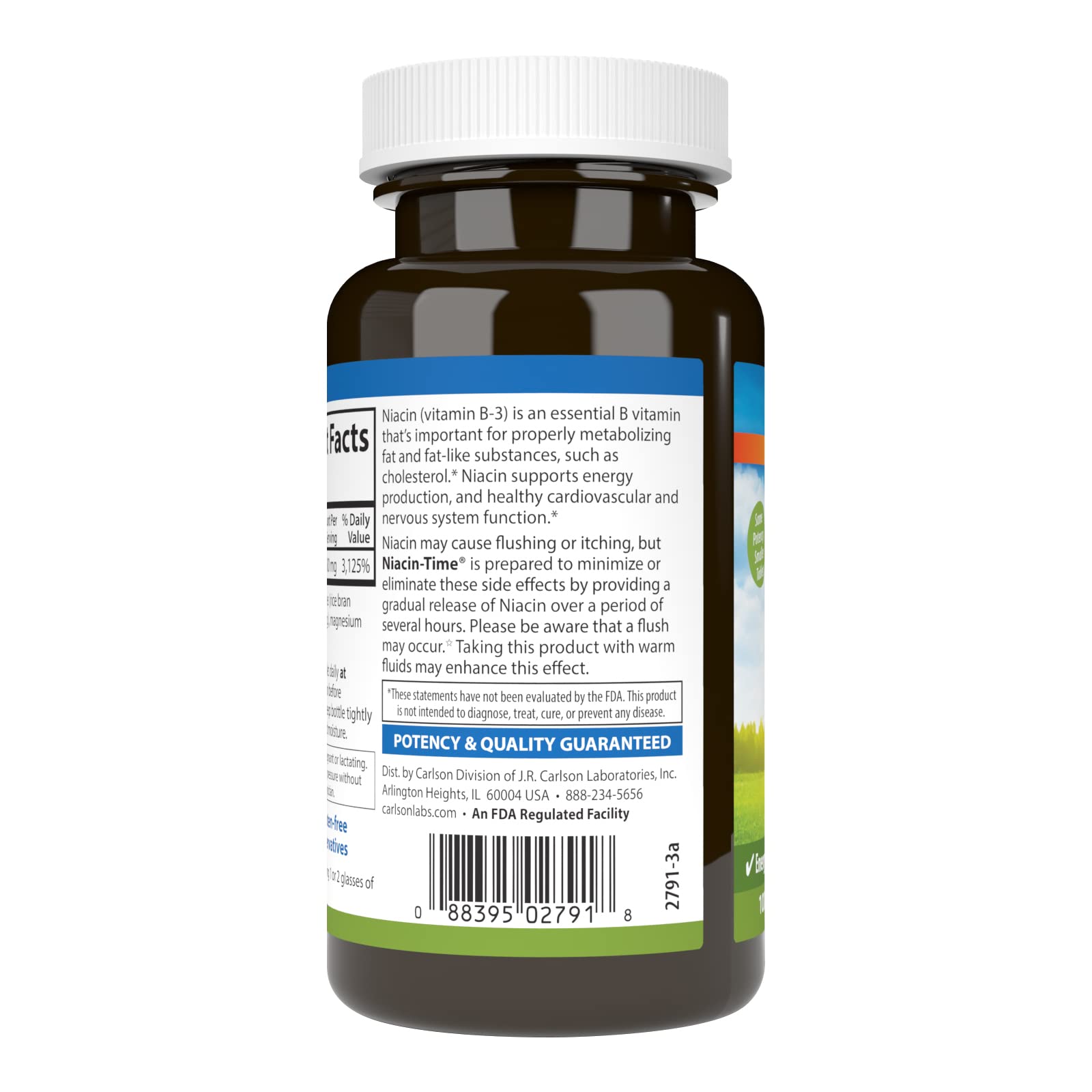 Foto 4 pulgar | Suplemento Carlson Niacin-time 500 Mg De Vitamina B-3 100 Comprimidos - Venta Internacional.