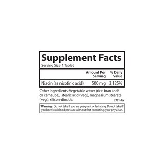 Foto 4 | Suplemento Carlson Niacin-time 500 Mg De Vitamina B-3 100 Comprimidos - Venta Internacional.
