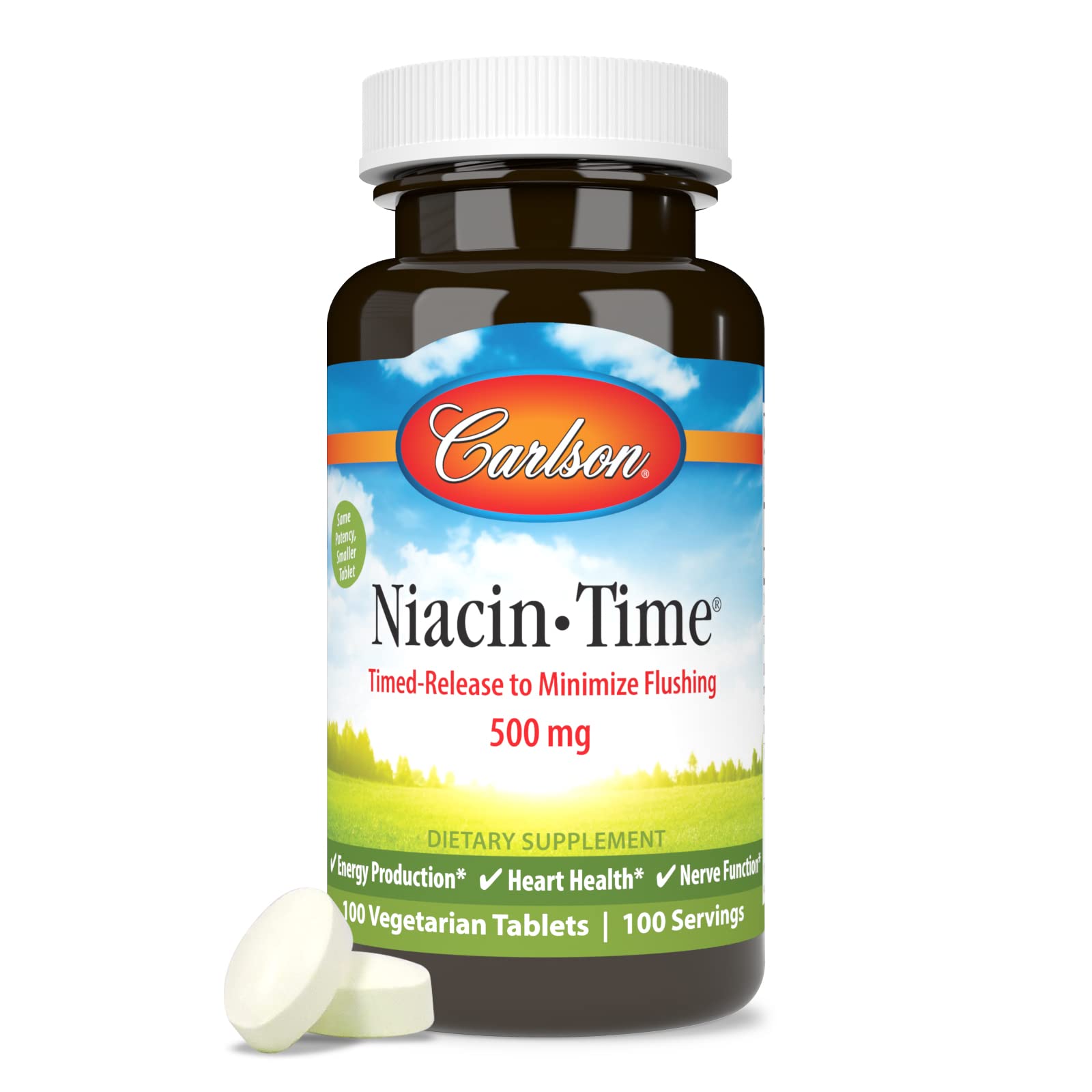 Foto 6 pulgar | Suplemento Carlson Niacin-time 500 Mg De Vitamina B-3 100 Comprimidos - Venta Internacional.