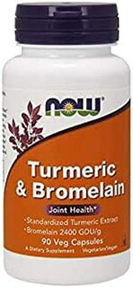 Foto 1 | Supplement Now Foods, Cúrcuma Y Bromelina, 90 Cápsulas - Venta Internacional.