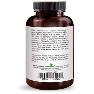 Foto 5 | Suplemento De Extracto De Frijol Blanco De Futurebiotics 100 Cápsulas - Venta Internacional.