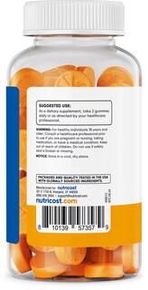 Foto 4 | Suplemento De Gomitas De Cúrcuma Nutricost De 2000 Mg Con Jengibre De 120 Unidades - Venta Internacional.