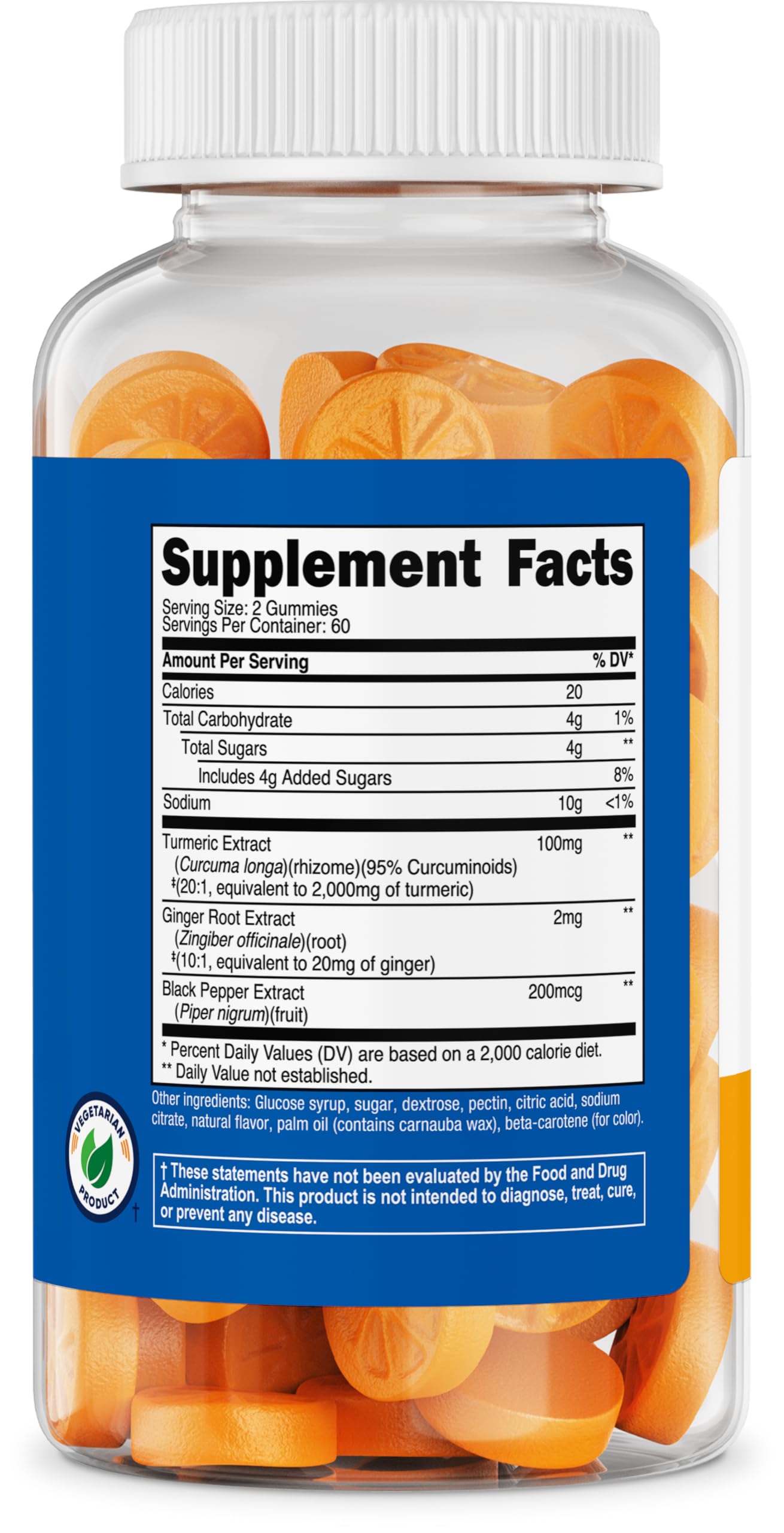 Foto 6 pulgar | Suplemento De Gomitas De Cúrcuma Nutricost De 2000 Mg Con Jengibre De 120 Unidades - Venta Internacional.