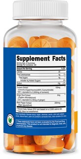 Foto 5 | Suplemento De Gomitas De Cúrcuma Nutricost De 2000 Mg Con Jengibre De 120 Unidades - Venta Internacional.