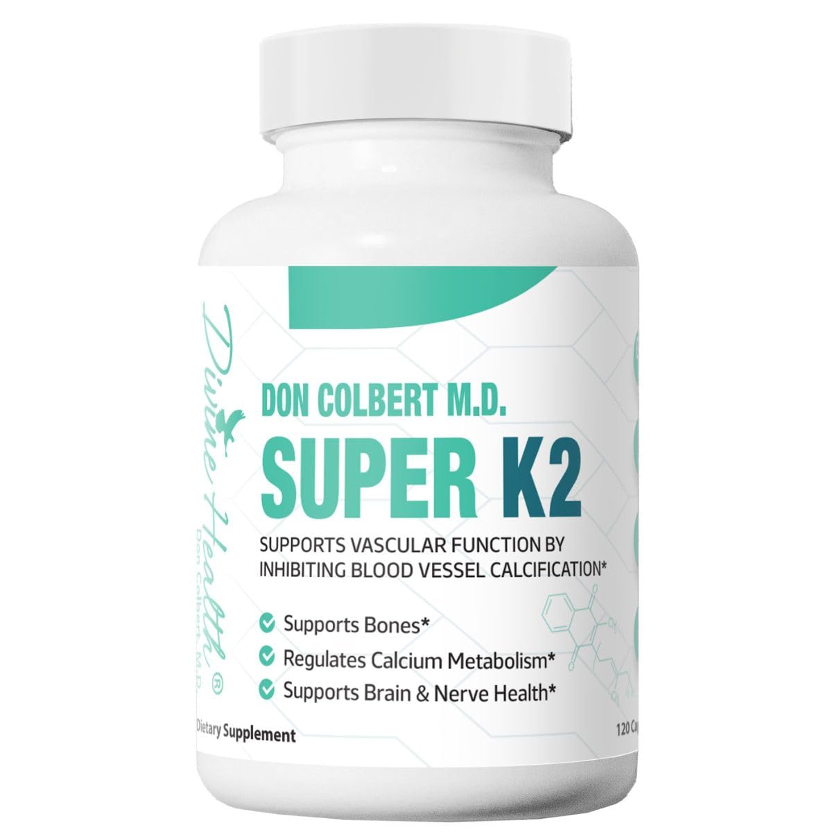 Foto 2 pulgar | Suplemento Divine Health Super K2 Mk-7 De Vitamina K2 200 Mcg - Venta Internacional.