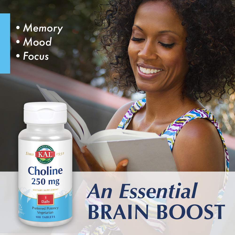 Foto 4 pulgar | Suplemento Kal Choline, Tabletas De 250 Mg, 100 Unidades - Venta Internacional.