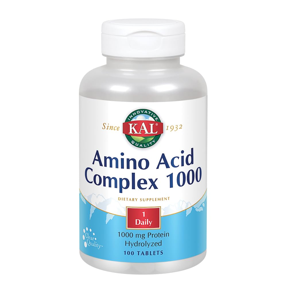 Foto 2 pulgar | Suplemento De Complejo De Aminoácidos Kal En Tabletas De 1000 Mg, 100 Unidades - Venta Internacional.