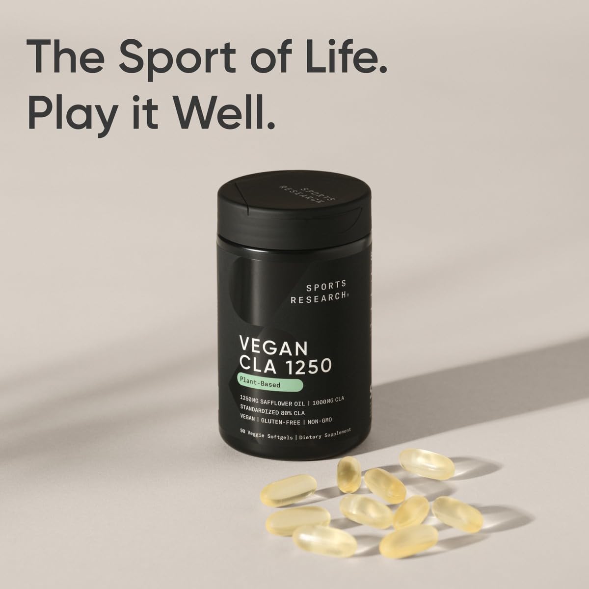 Foto 7 | Suplemento Sports Research Vegan Cla 1250 Mg 90 Cápsulas Blandas - Venta Internacional.