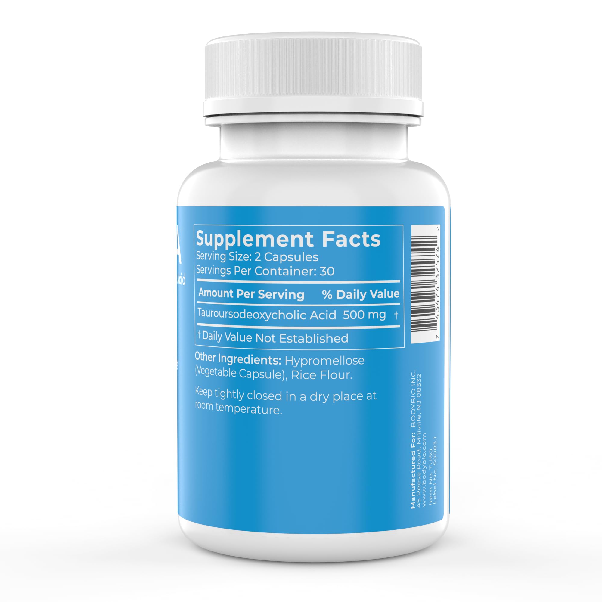 Foto 2 | Suplemento Bodybio Tudca Liver Support 60 Cápsulas - Venta Internacional.