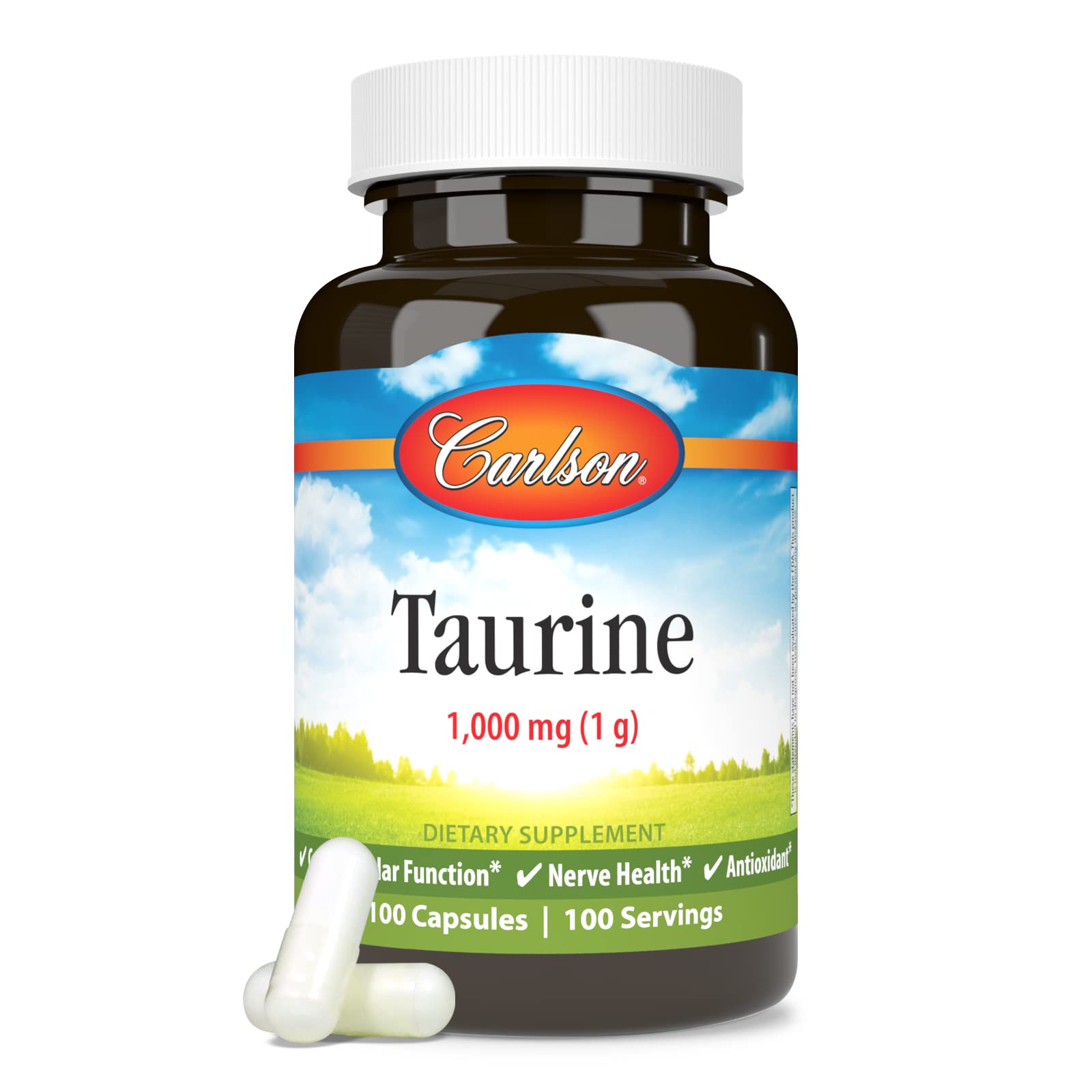 Foto 6 pulgar | Suplemento Carlson Taurine 1000 Mg, 100 Cápsulas - Venta Internacional.