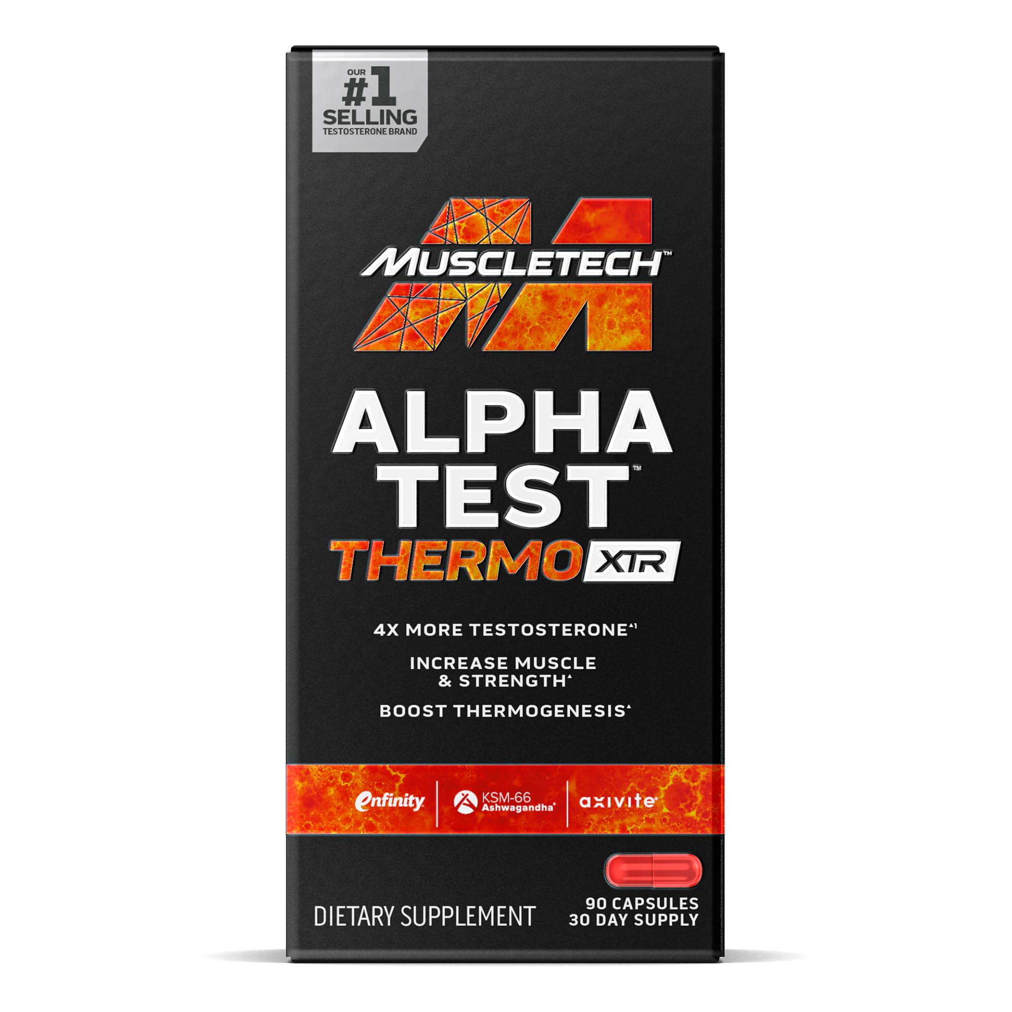 Foto 2 pulgar | Suplemento Estimulador De Testosterona Muscletech Alphatest Thermo Xtr - Venta Internacional.