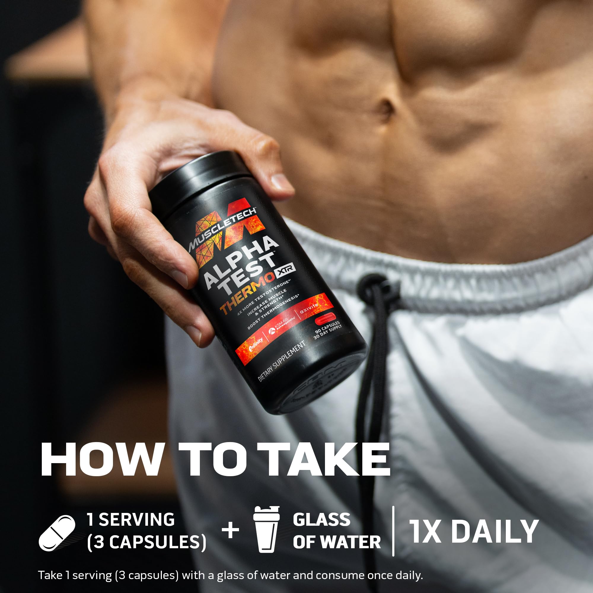 Foto 5 pulgar | Suplemento Estimulador De Testosterona Muscletech Alphatest Thermo Xtr - Venta Internacional.
