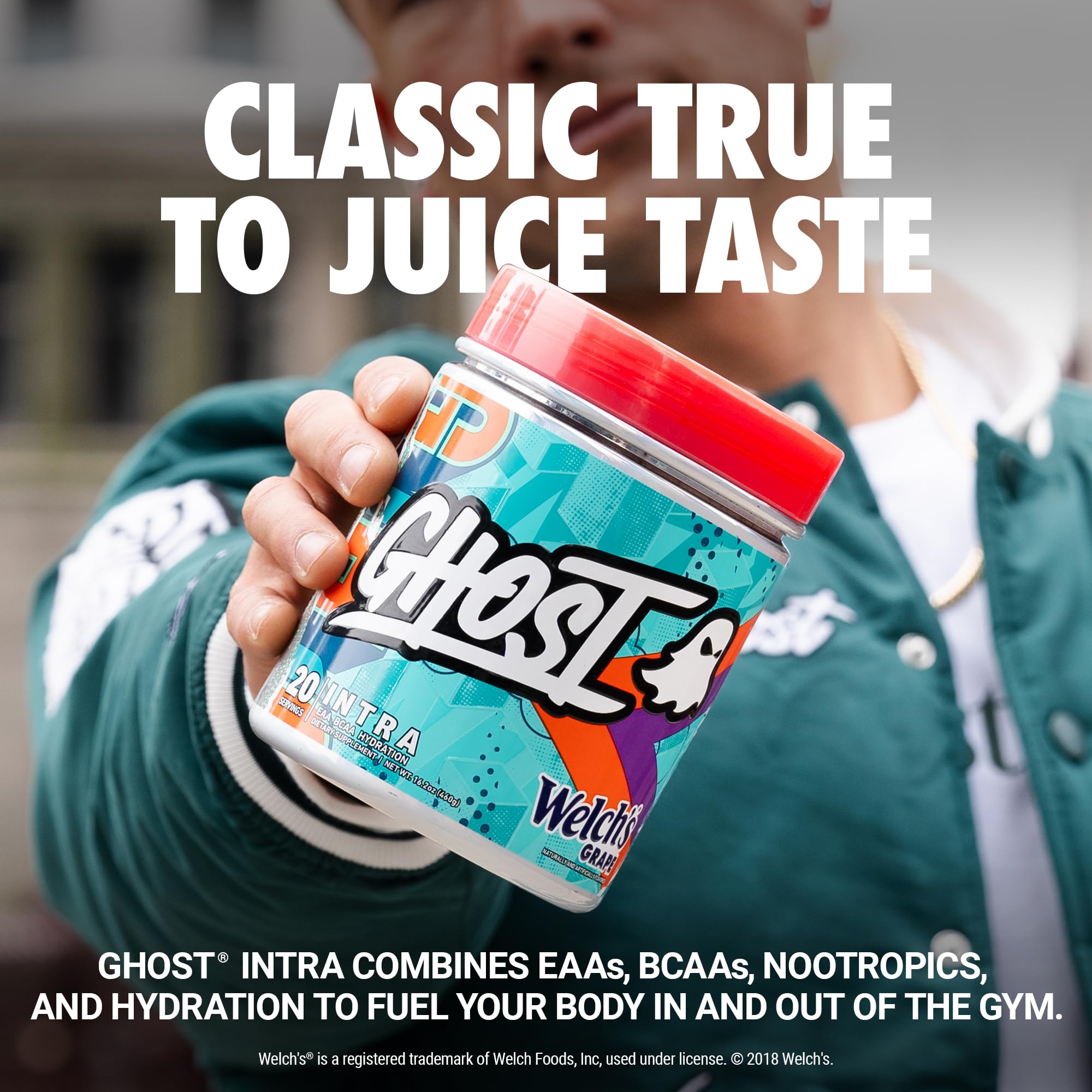Foto 3 pulgar | Polvo Intra Workout Ghost Welch's Con Sabor A Uva, 20 Porciones - Venta Internacional.