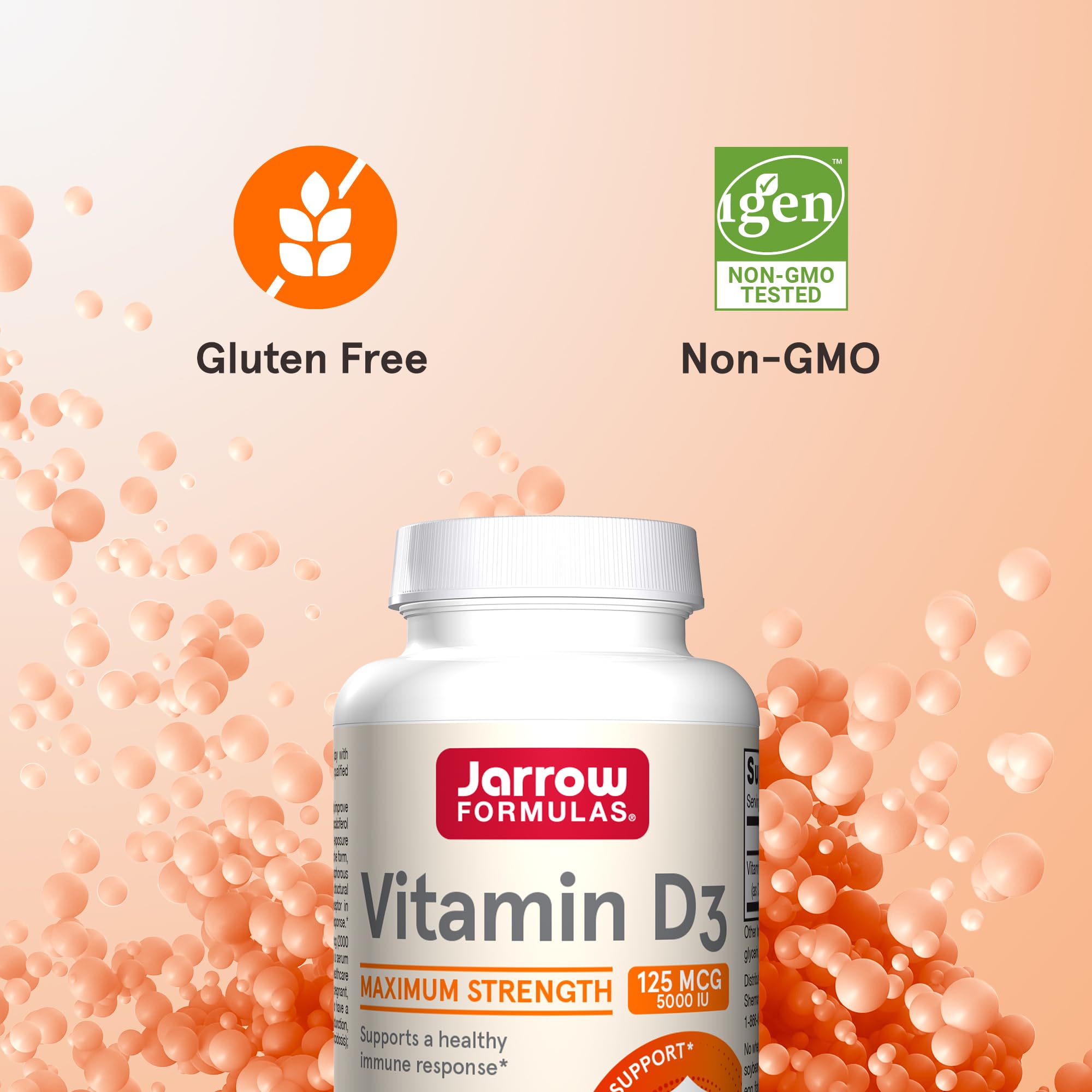 Foto 5 | Suplemento De Vitamina D3 De Jarrow Formulas 125 Mcg (5000 Ui) - Venta Internacional.