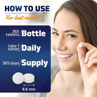 Foto 3 | Suplemento Vitamático De Biotina 10 Mg 365 Tabletas Veganas - Venta Internacional.