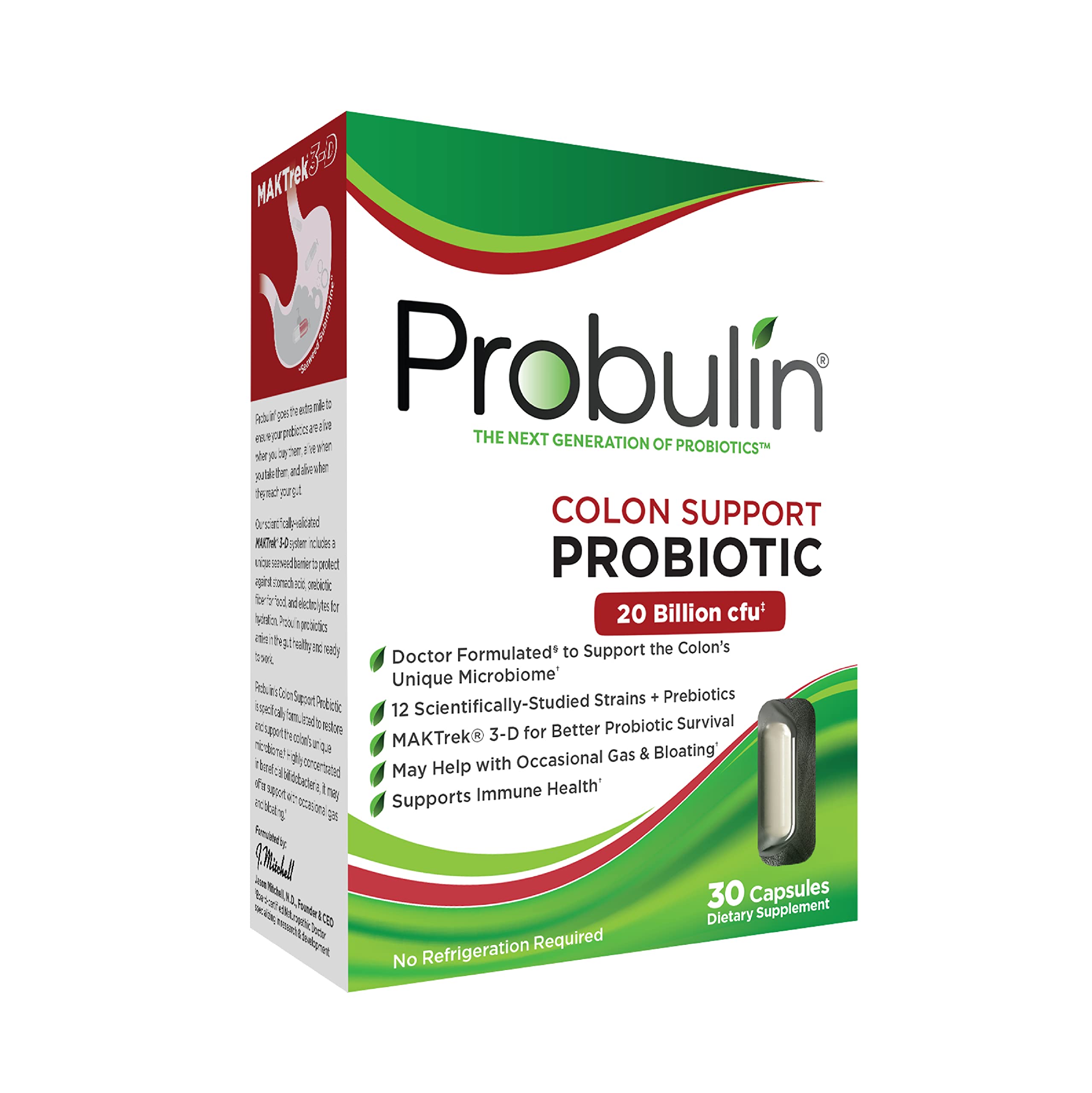 Foto 2 pulgar | Suplemento Probulin Colon Support 30 Cápsulas Veganas - Venta Internacional.