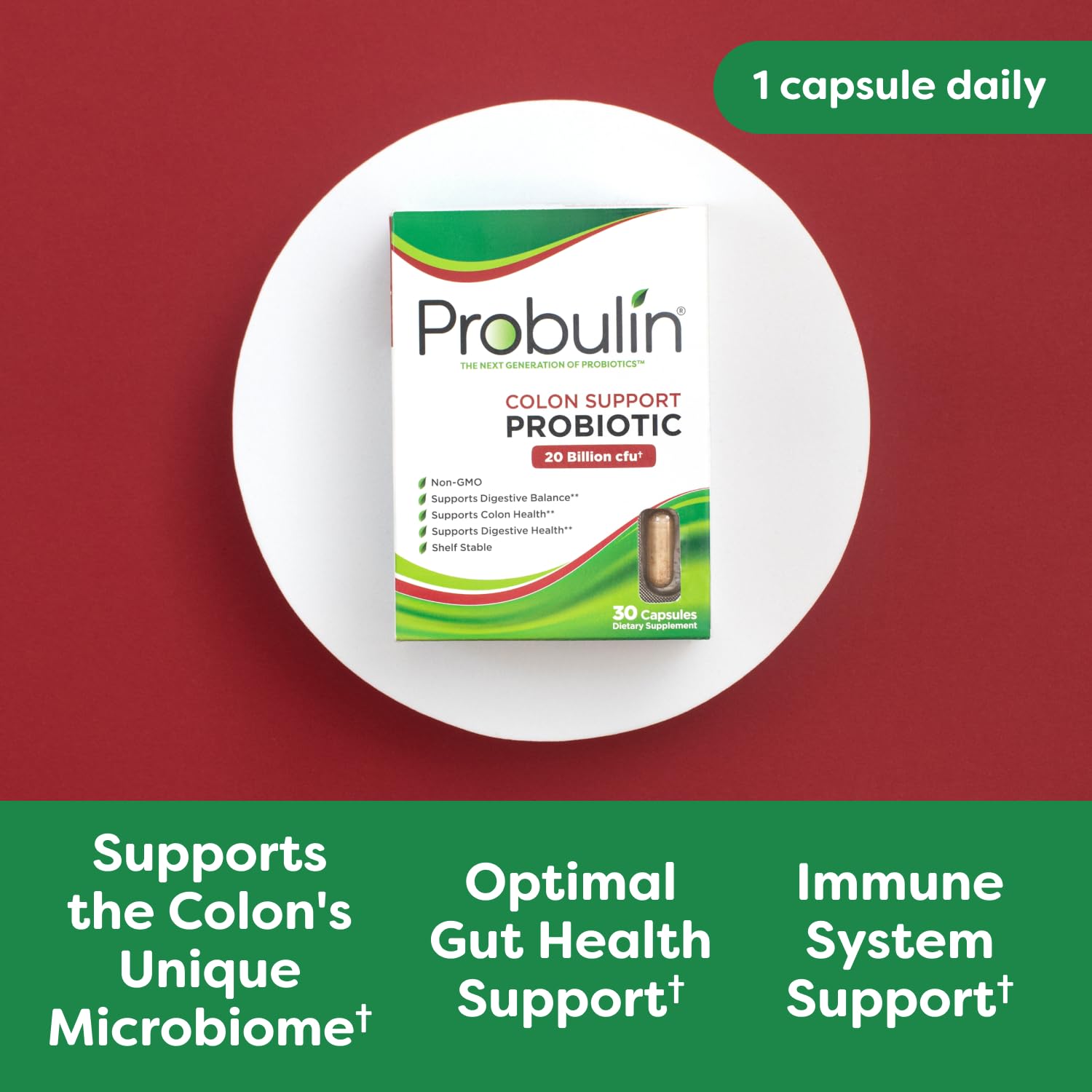 Foto 3 pulgar | Suplemento Probulin Colon Support 30 Cápsulas Veganas - Venta Internacional.