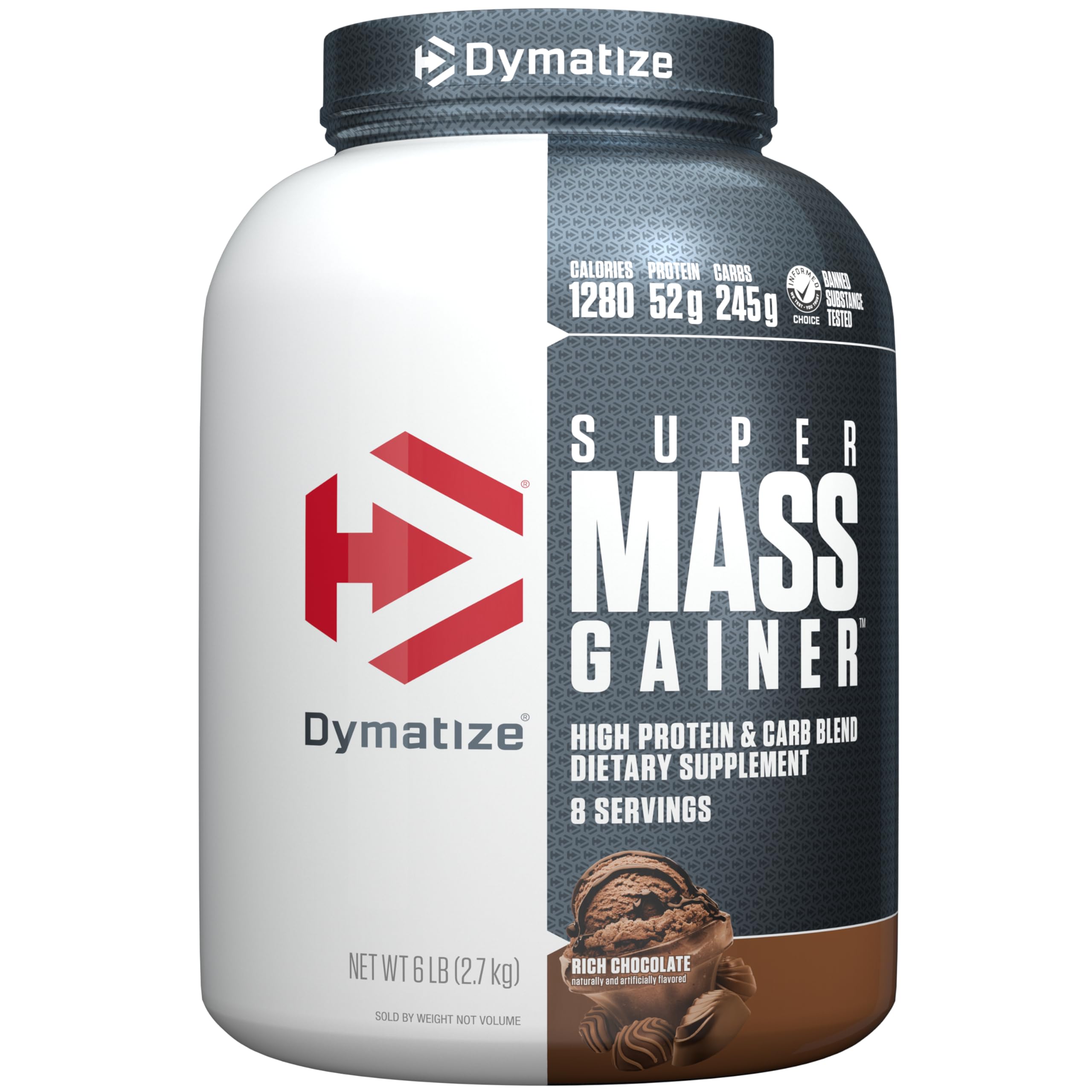 Proteína En Polvo Dymatize Super Mass Gainer 2,7 Kg 1280 Kcal - Venta Internacional.