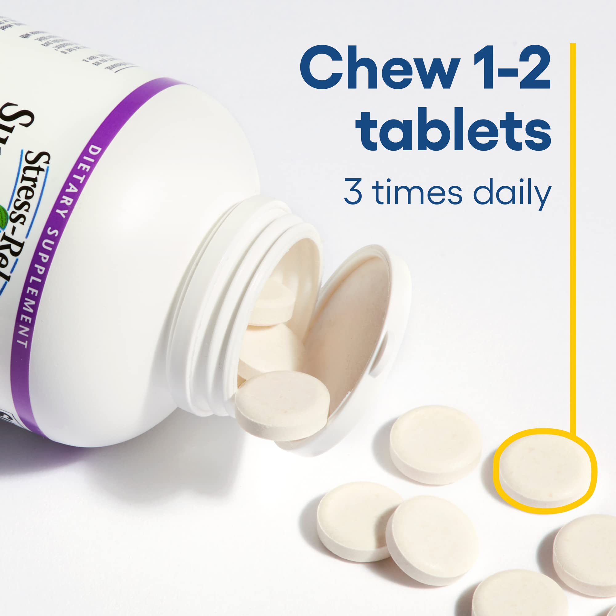 Foto 6 pulgar | Suplemento Natural Factors Stress-relax, Masticable, 100 Mg - Venta Internacional.