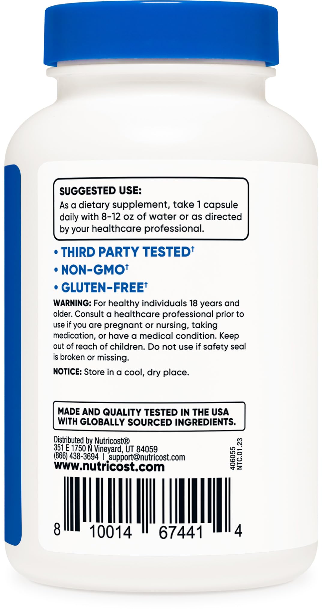 Foto 4 pulgar | Suplemento Dietético Nutricost Turkesterone 600 Mg 120 Cápsulas - Venta Internacional.