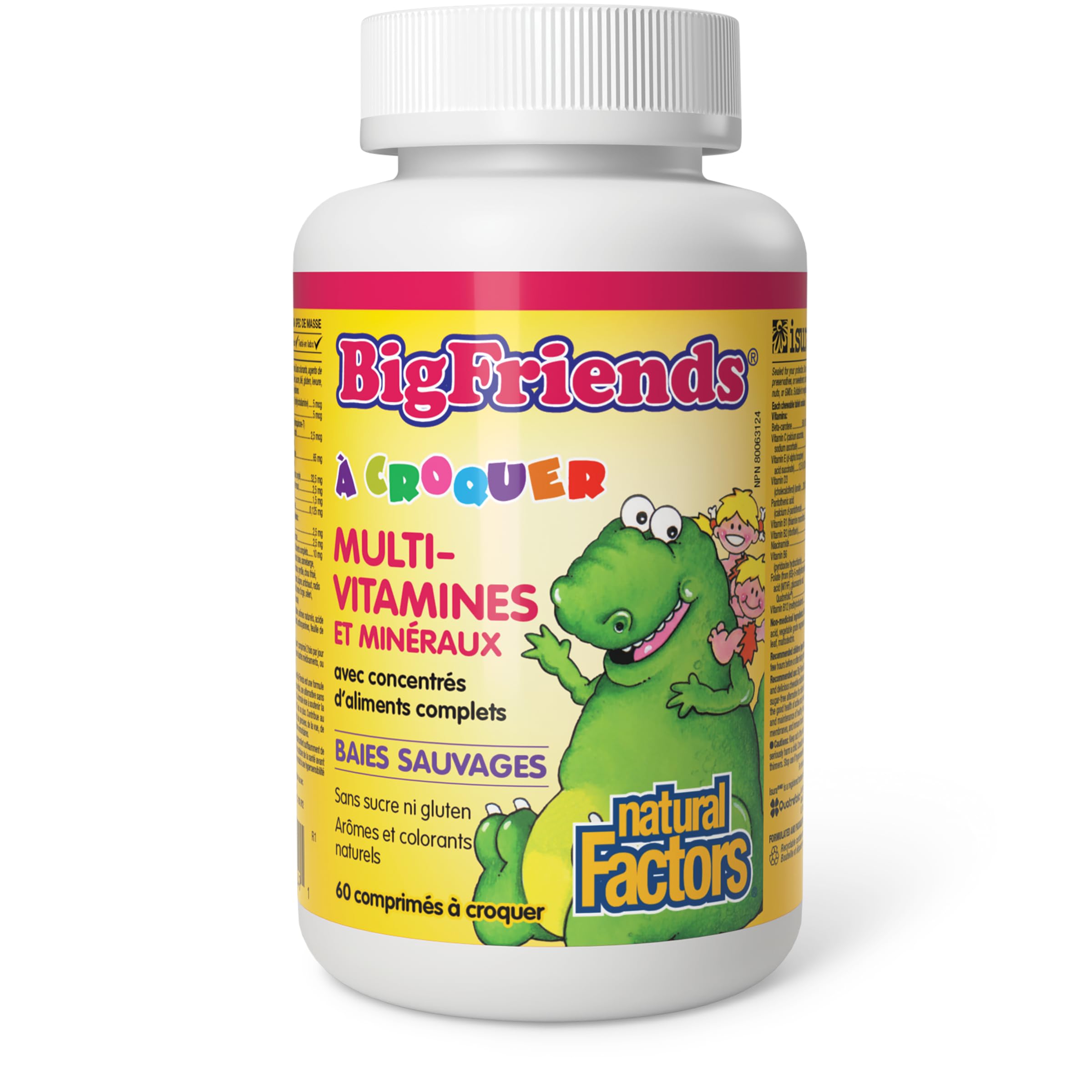 Foto 3 pulgar | Multivitamínico Natural Factors Big Friends, Masticable, 60 Comprimidos - Venta Internacional.