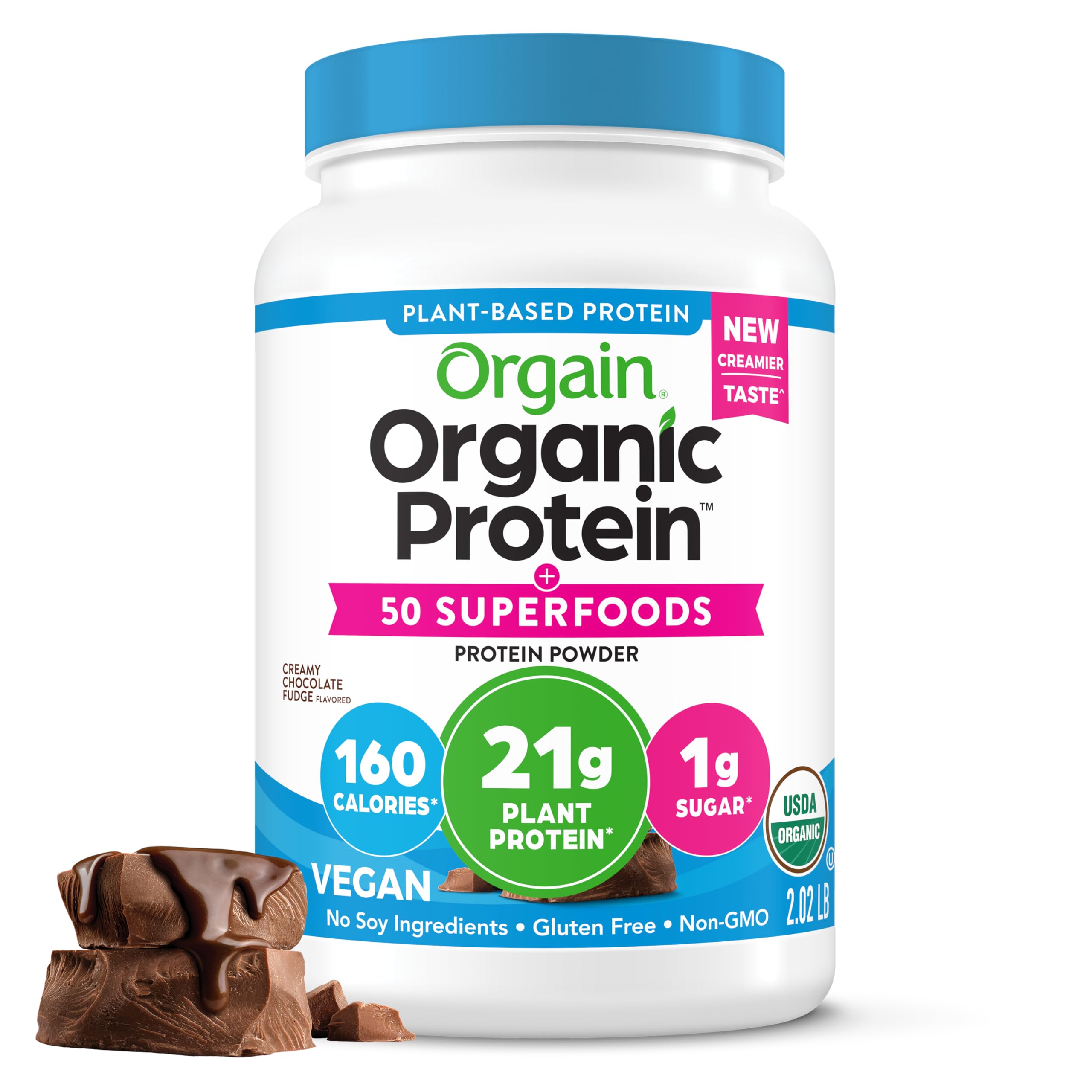 Foto 2 pulgar | Fudge De Chocolate Cremoso Vegano Orgánico Con Proteína En Polvo Orgain - Venta Internacional.