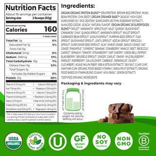 Foto 2 | Fudge De Chocolate Cremoso Vegano Orgánico Con Proteína En Polvo Orgain - Venta Internacional.